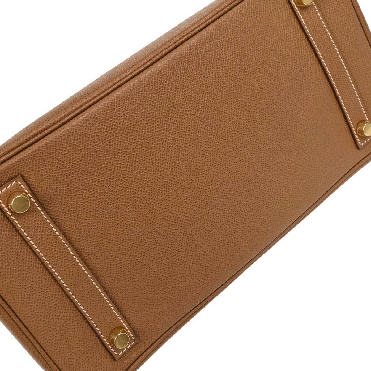 Hermes Gold Courchevel Birkin 30 Handbag