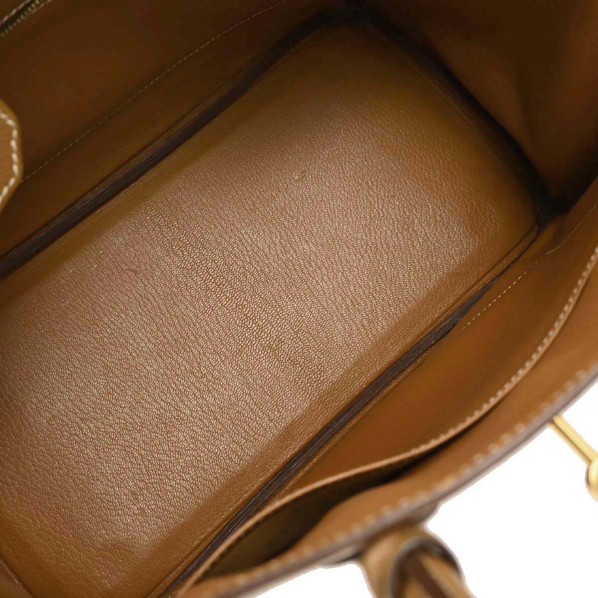 Hermes Gold Courchevel Birkin 30 Handbag