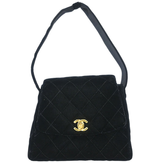 Chanel Black Velvet Handbag