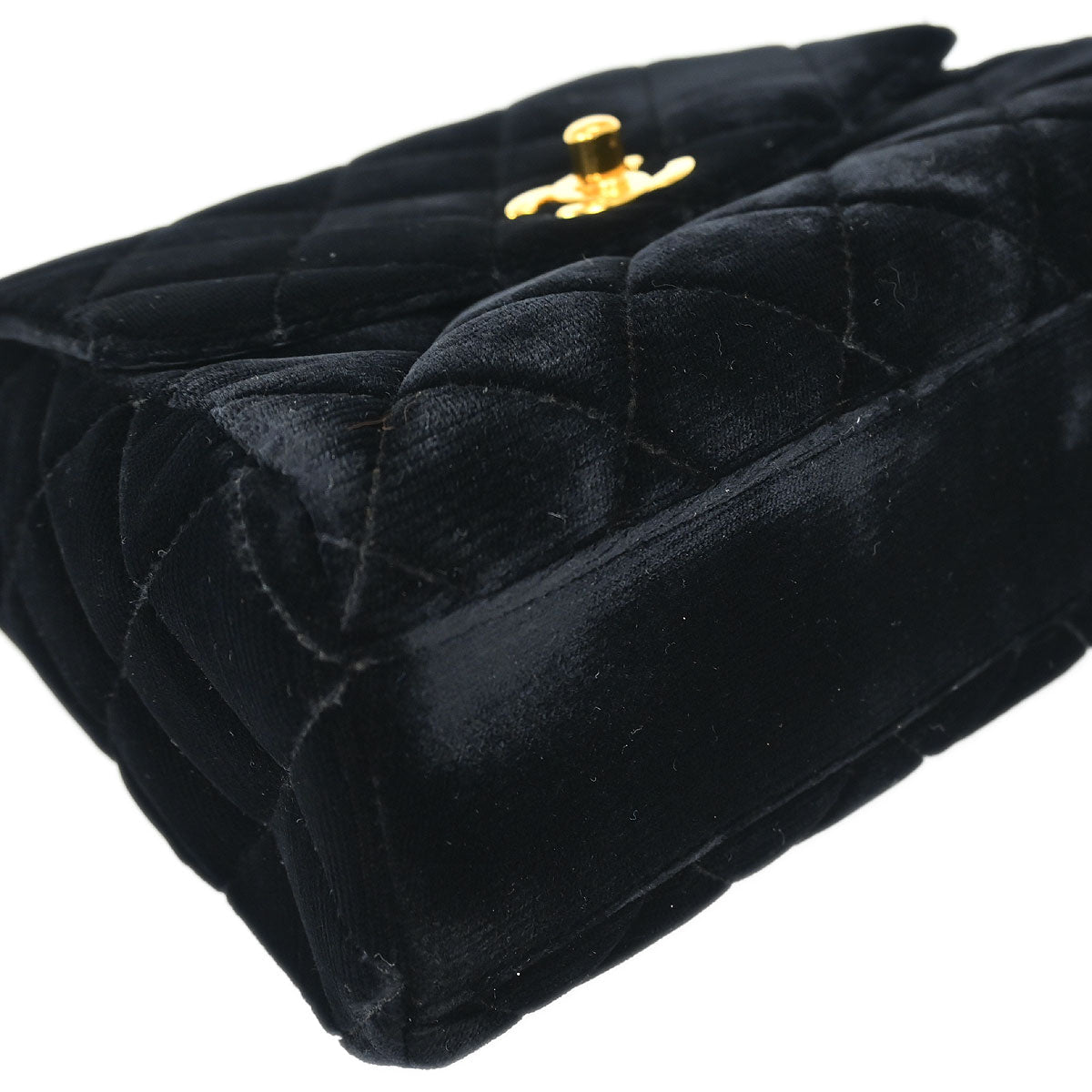 Chanel Black Velvet Handbag