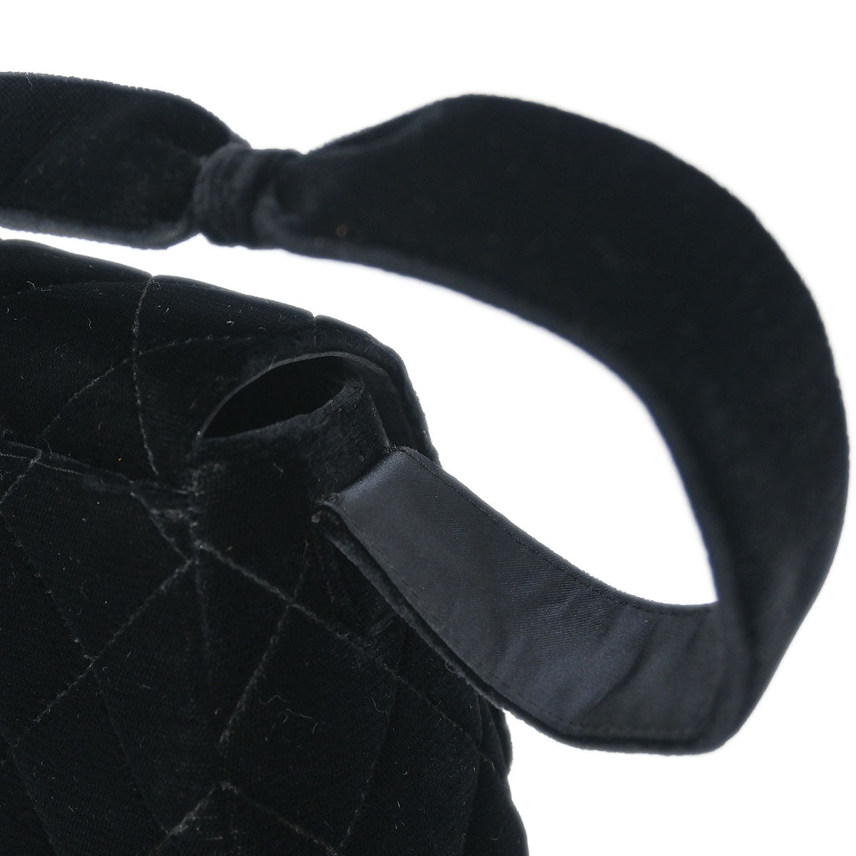 Chanel Black Velvet Handbag