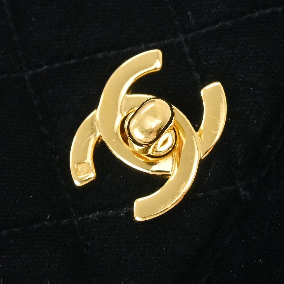 Chanel Black Velvet Handbag