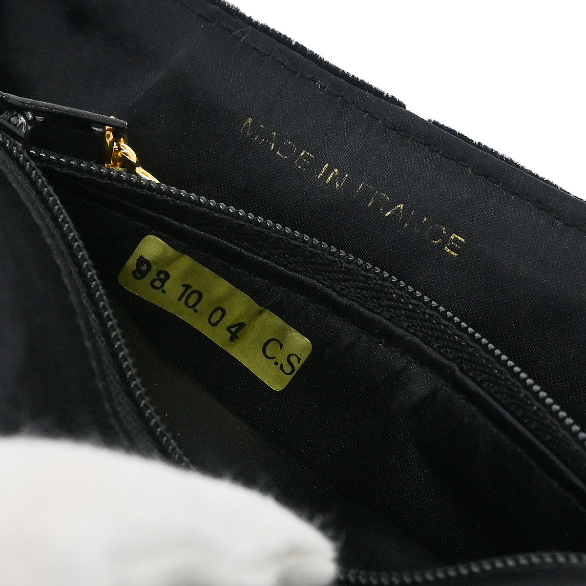 Chanel Black Velvet Handbag