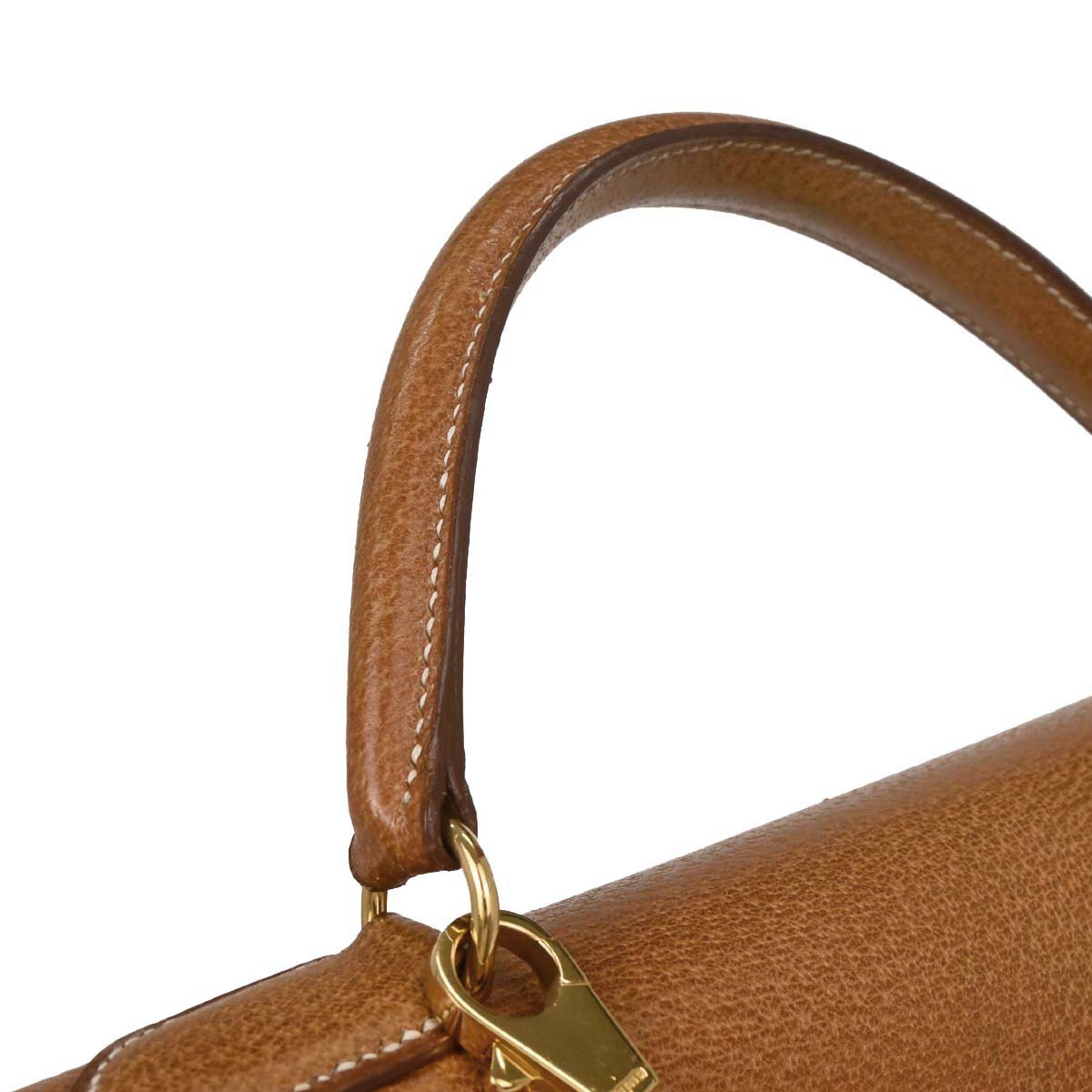 Hermes Natural Pigskin Kelly 32 Sellier Handbag