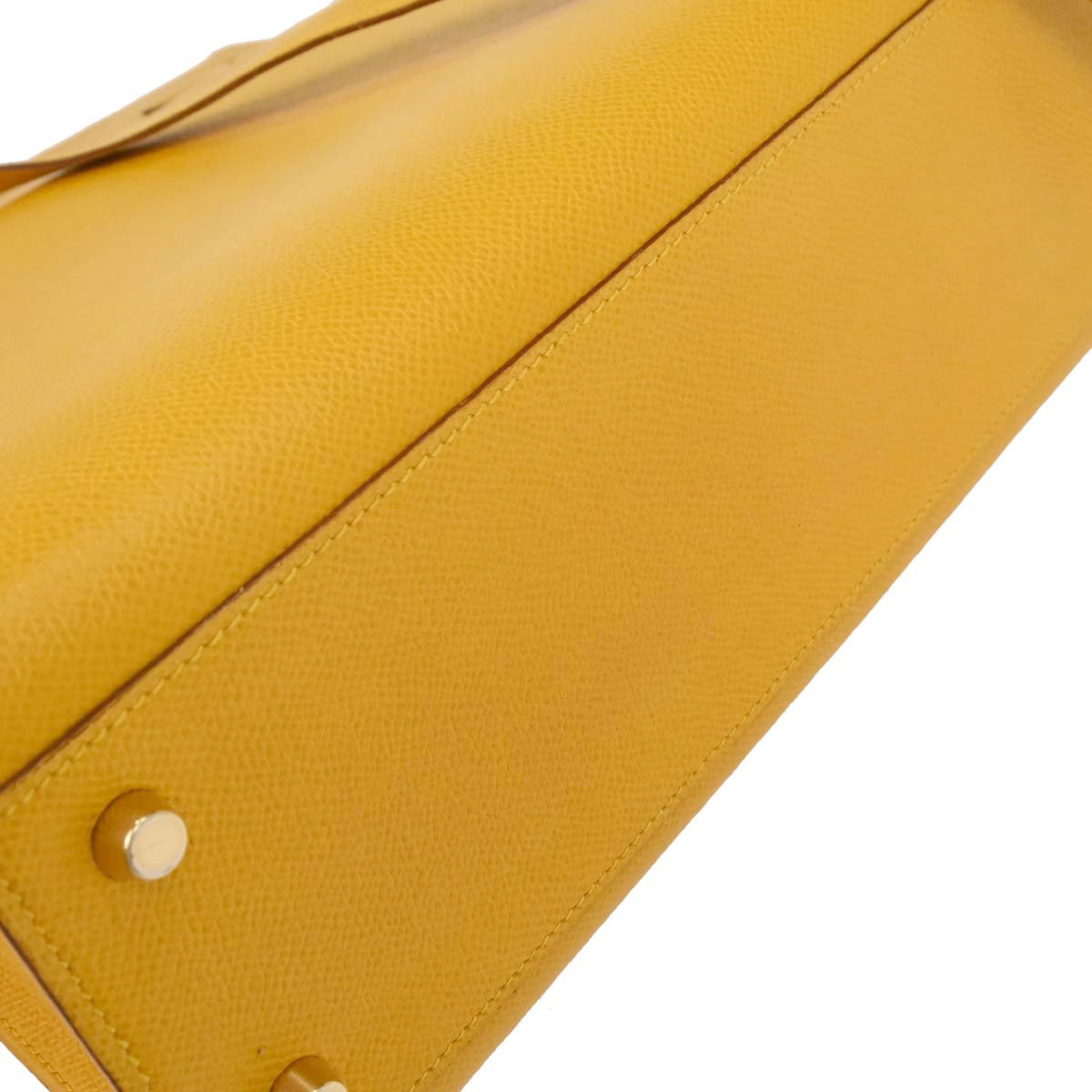 Hermes Jaune Courchevel Kelly Sport GM Shoulder Bag