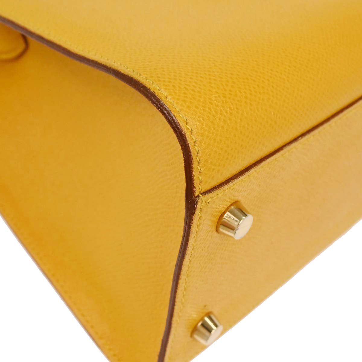 Hermes Jaune Courchevel Kelly Sport GM Shoulder Bag
