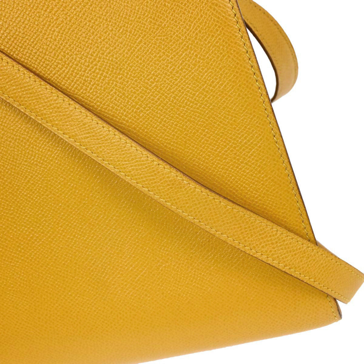 Hermes Jaune Courchevel Kelly Sport GM Shoulder Bag