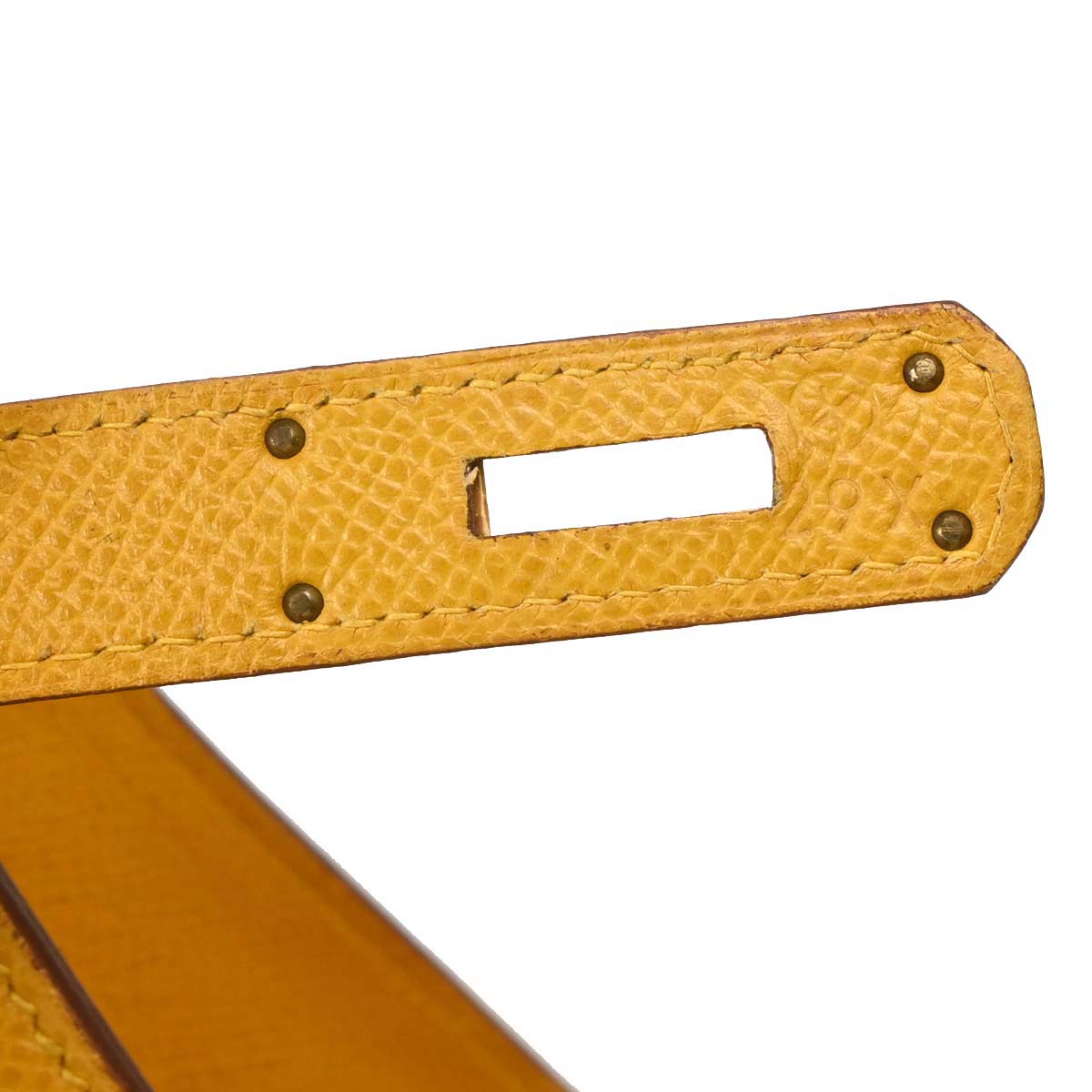 Hermes Jaune Courchevel Kelly Sport GM Shoulder Bag