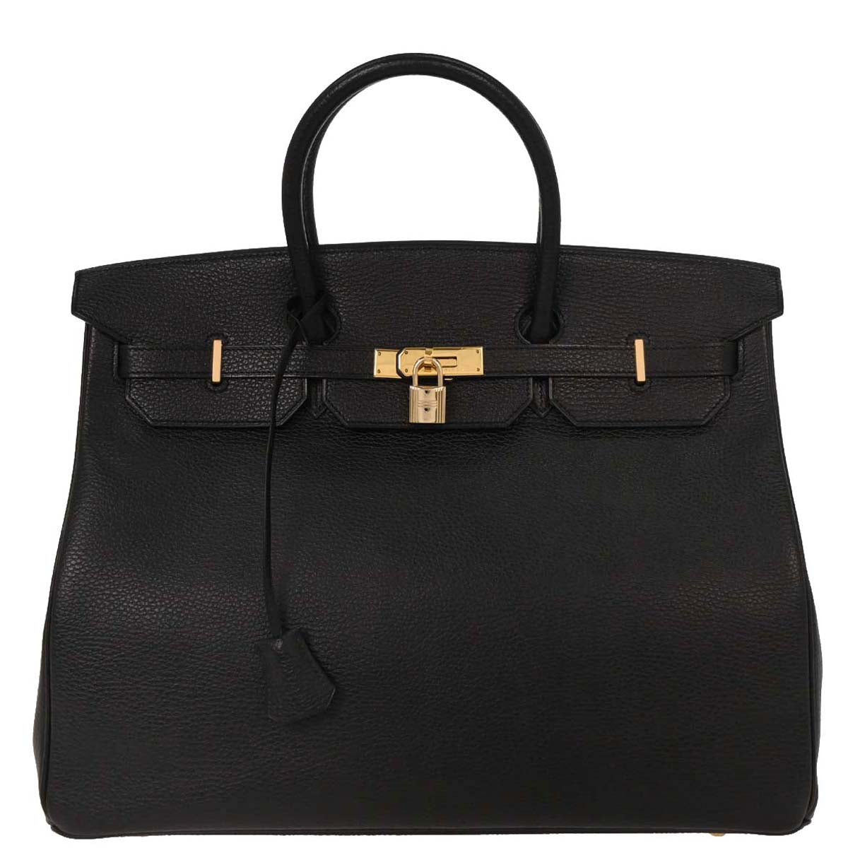 Hermes Black Ardennes Birkin 40 Handbag