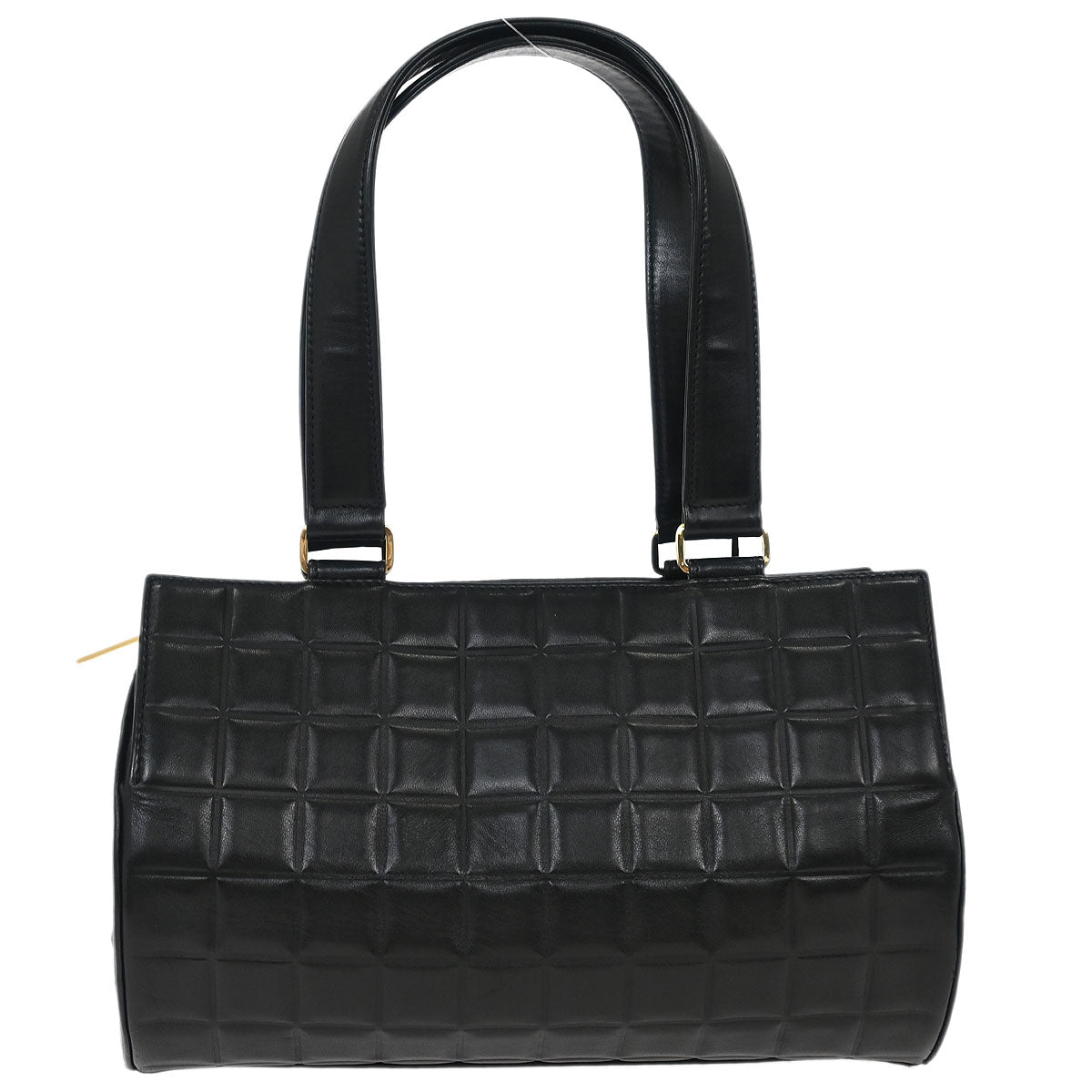 Chanel Black Lambskin Choco Bar Handbag