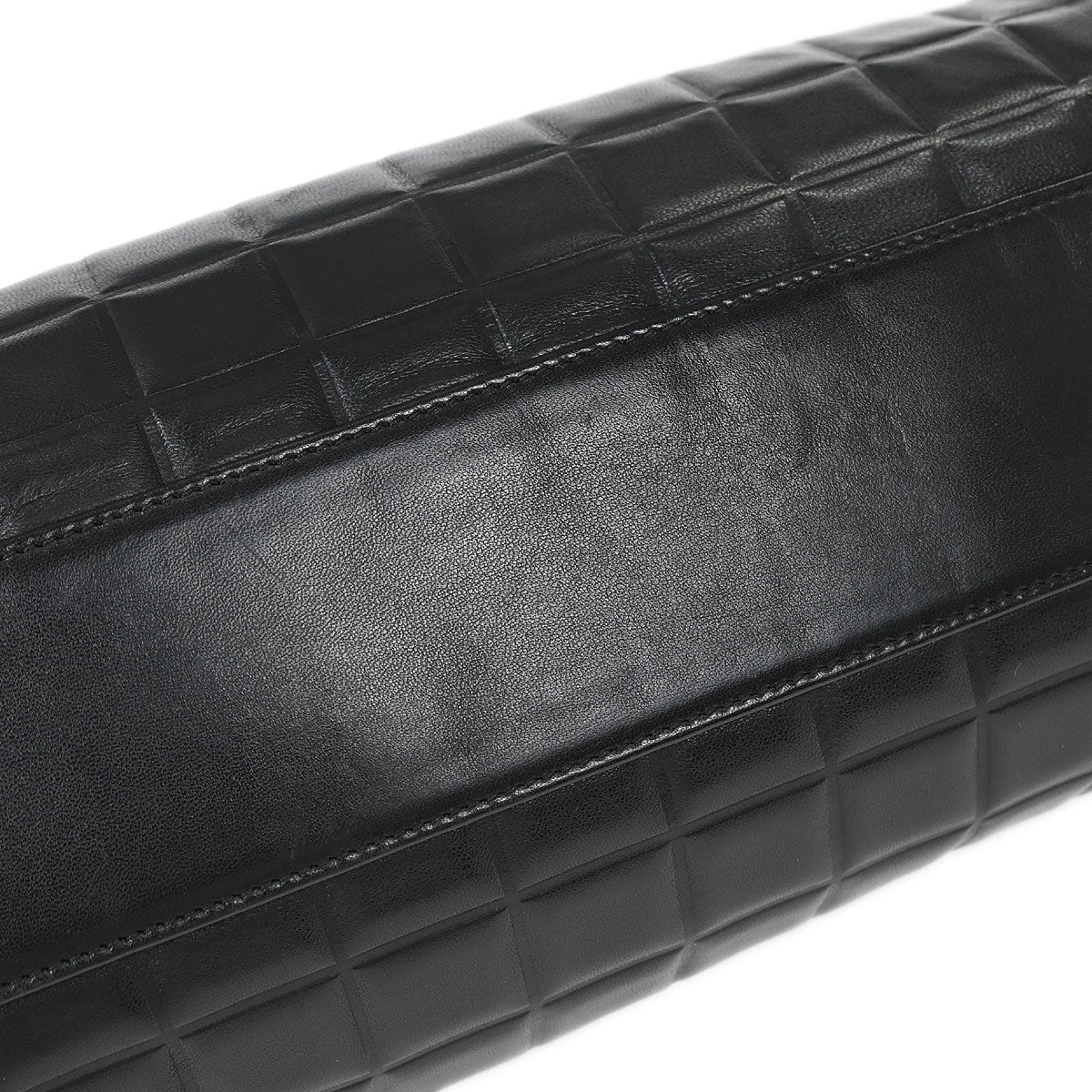 Chanel Black Lambskin Choco Bar Handbag