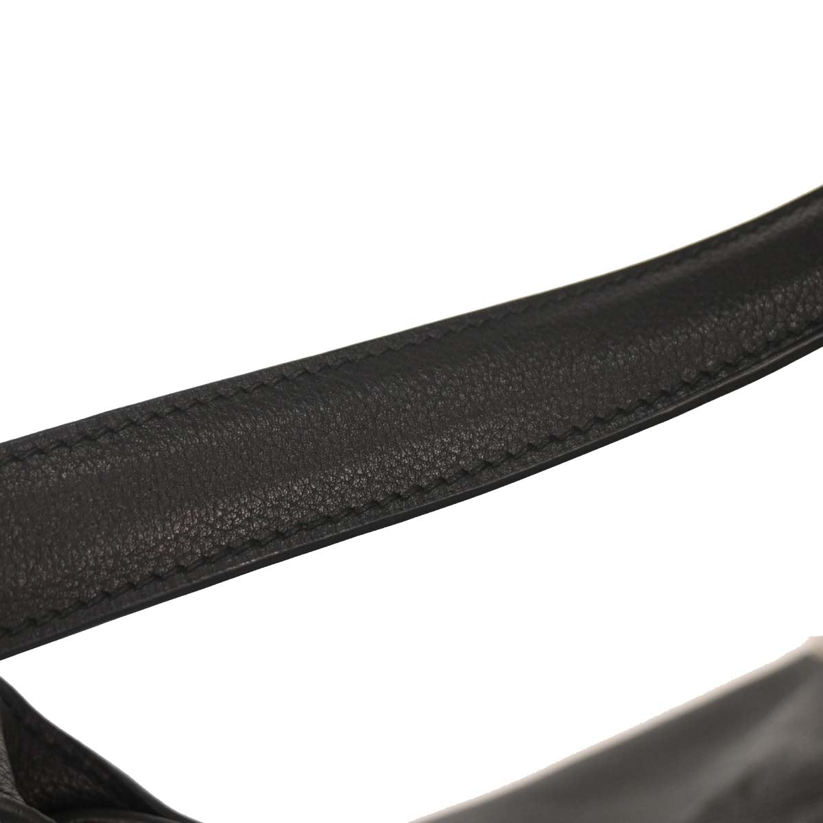 Hermes Black Evergrain Trim 38 Handbag