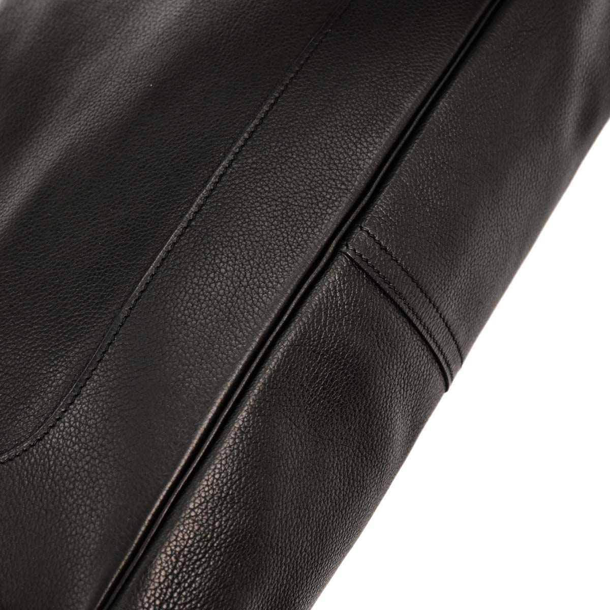Hermes Black Evergrain Trim 38 Handbag