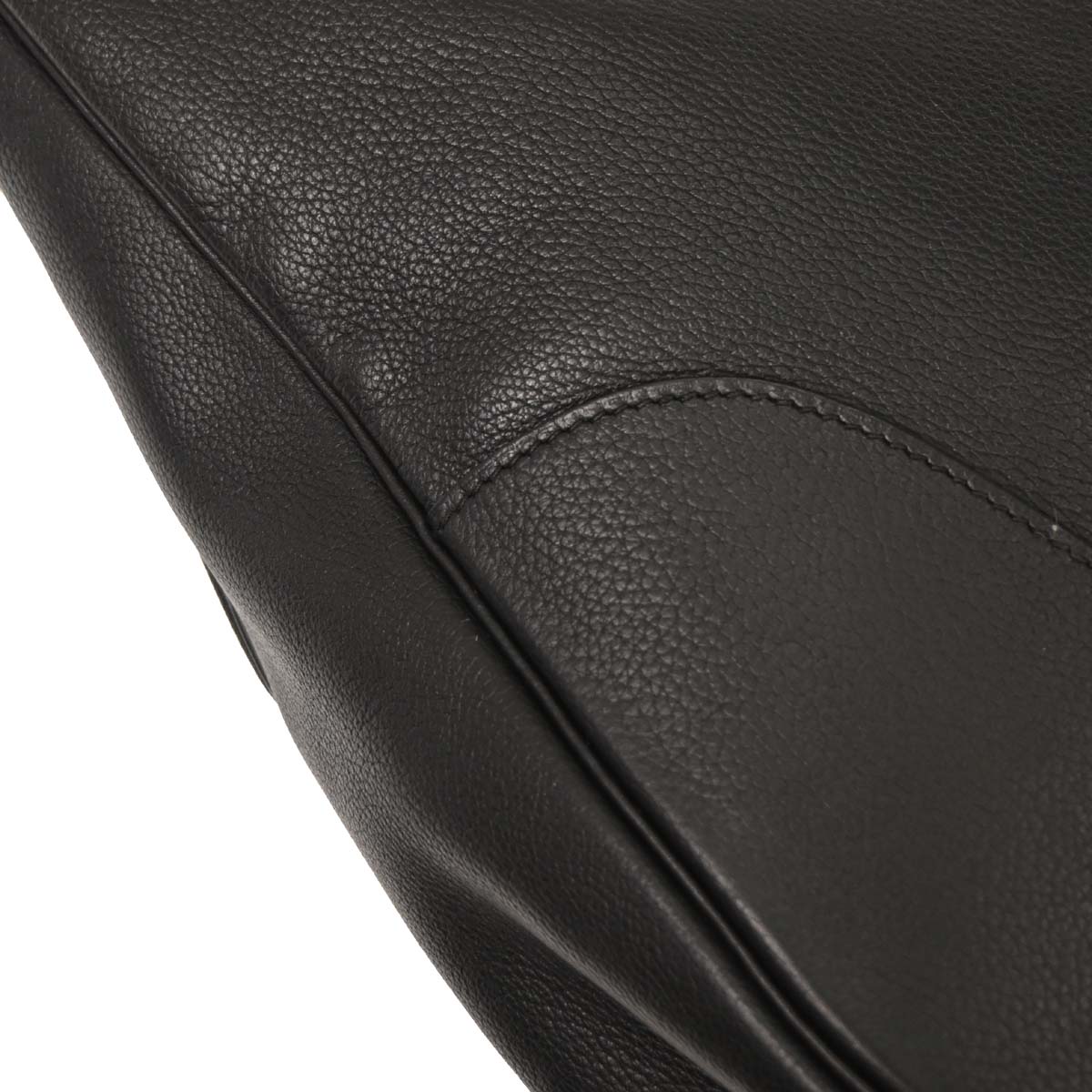 Hermes Black Evergrain Trim 38 Handbag