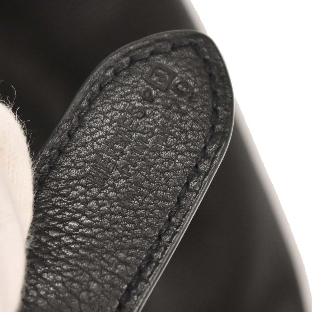 Hermes Black Evergrain Trim 38 Handbag