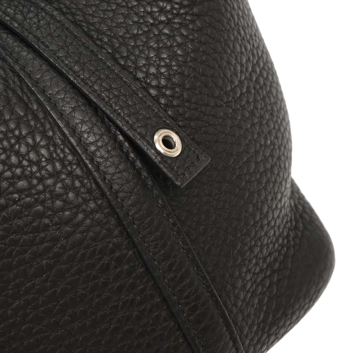 Hermes Black Taurillon Clemence Picotin Lock 18 PM Handbag