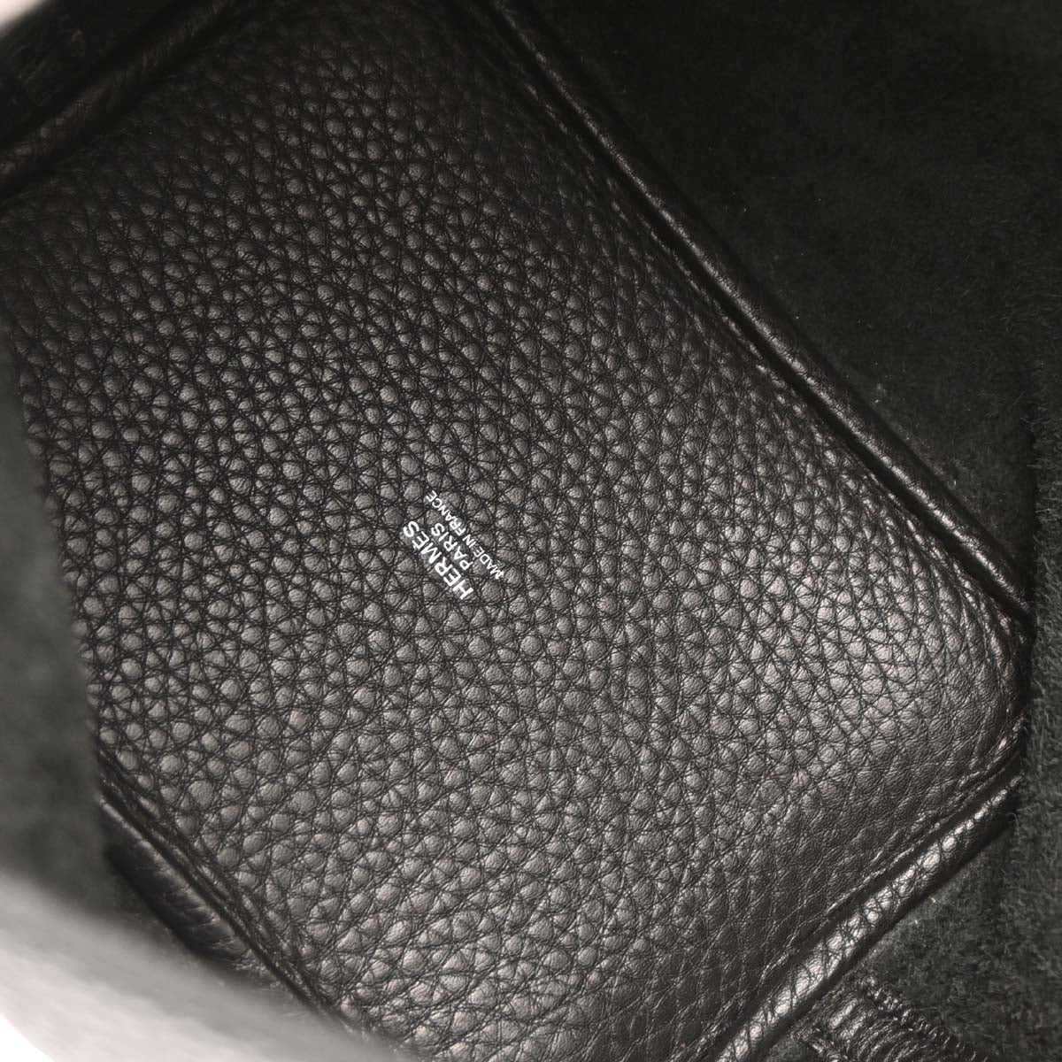 Hermes Black Taurillon Clemence Picotin Lock 18 PM Handbag