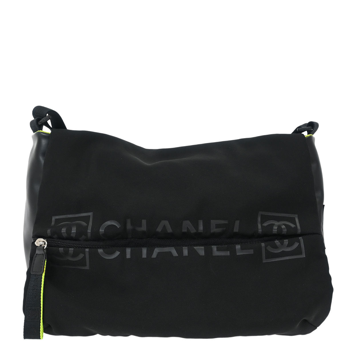 Chanel 2005-2006 Black Nylon Sport Line Shoulder Bag