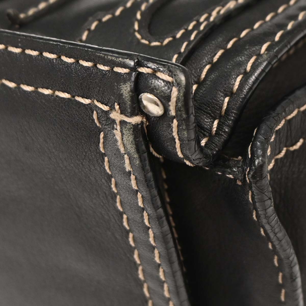 Loewe * Black Leather Tote Handbag