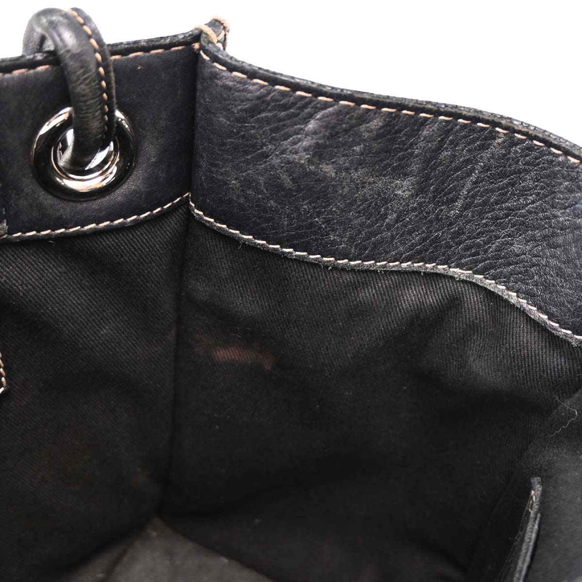 Loewe * Black Leather Tote Handbag