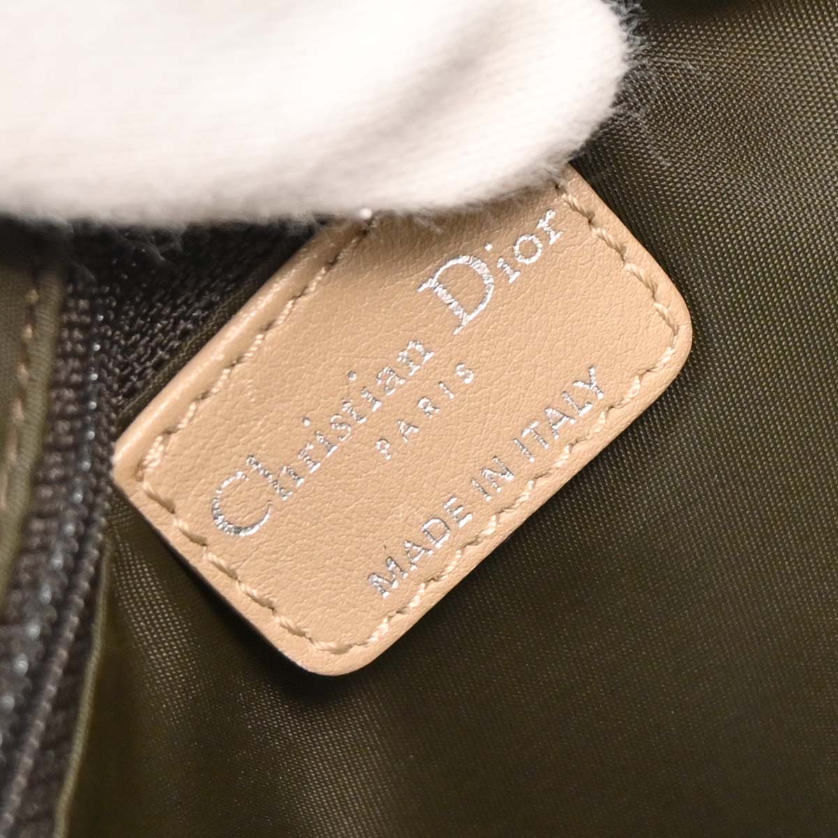 Christian Dior 2007 Beige Trotter Handbag