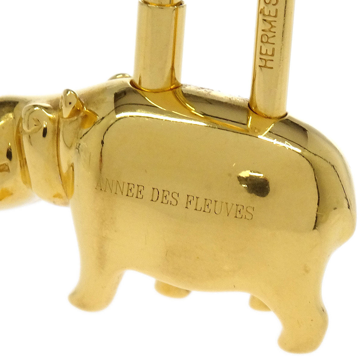 Hermes 2005 Annee Des Fleuves Cadena Gold Small Good