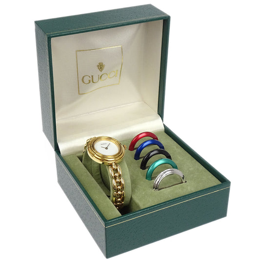 Gucci 11/12 Change Bezel Chameleon Quartz Watch SS