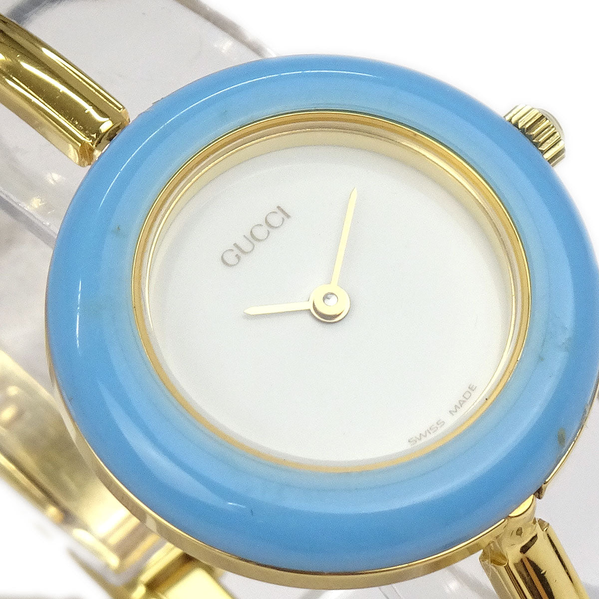 Gucci 11/12.2 Change Bezel Chameleon Quartz Watch SS