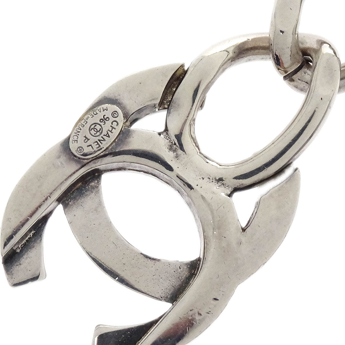 Chanel CC Turnlock Bracelet Silver 96P