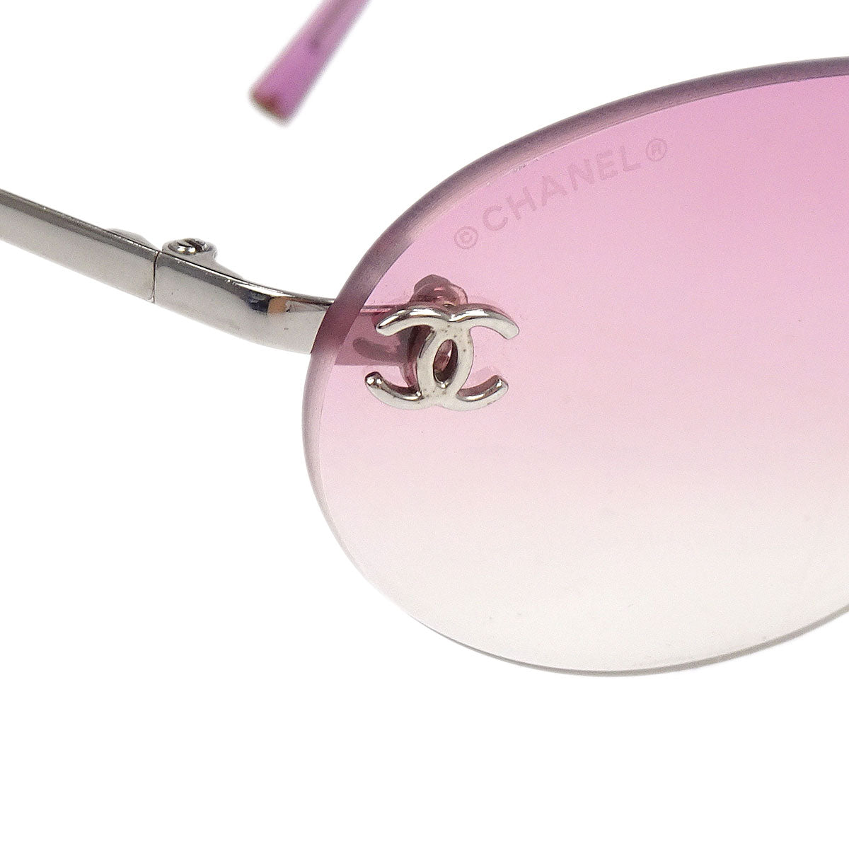 Chanel Sunglasses Eyewear Pink Small Good