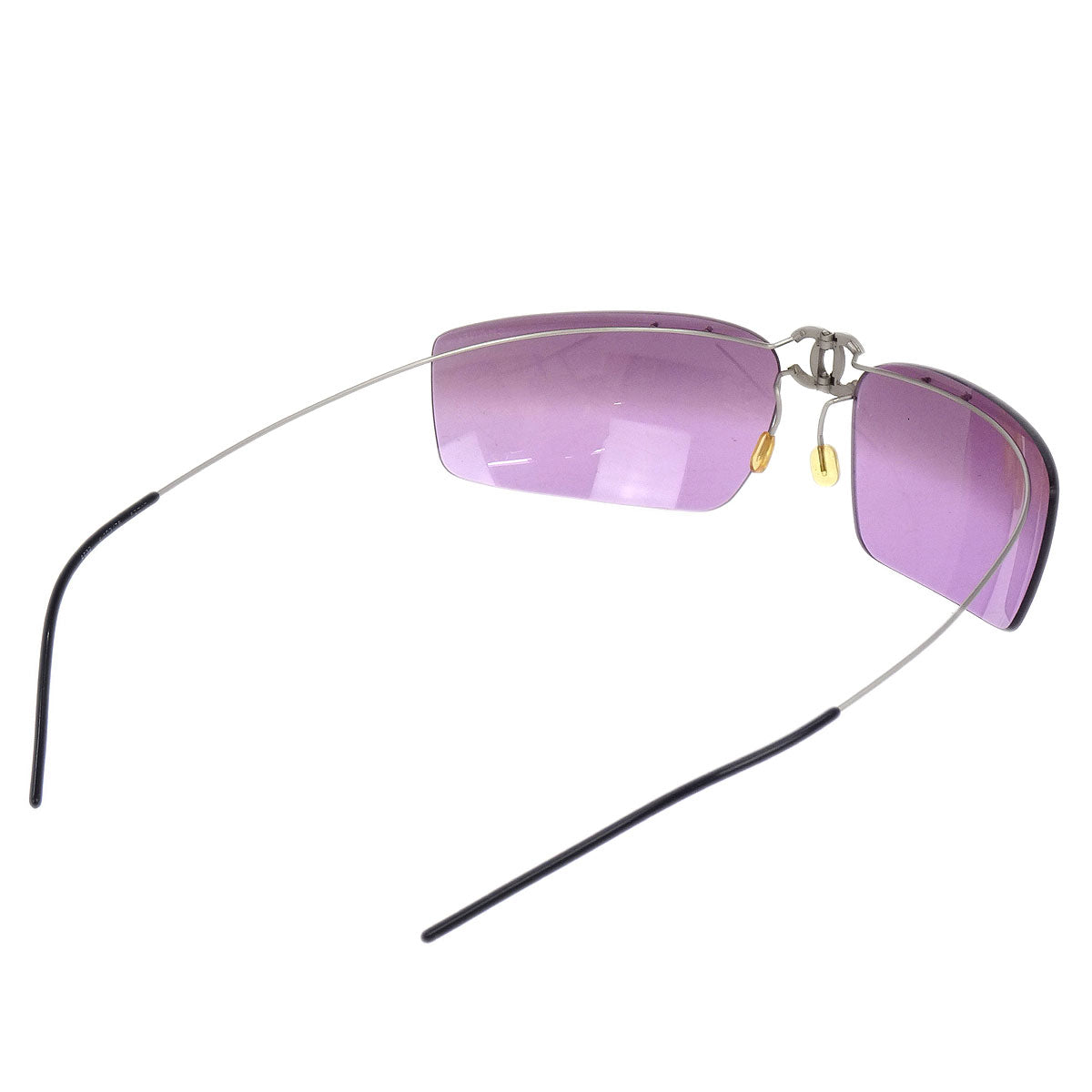 Chanel Sunglasses Eyewear Purple Small Good