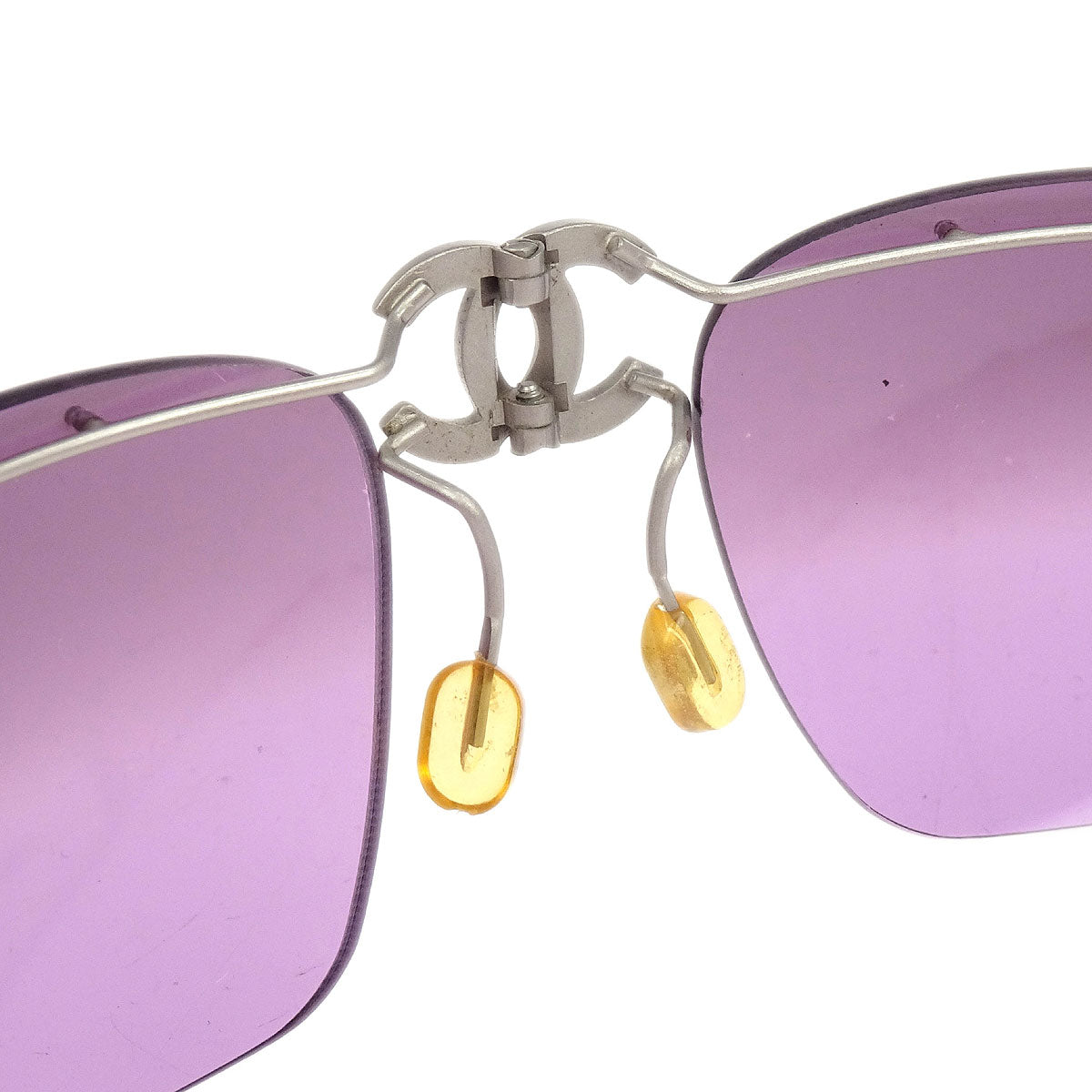 Chanel Sunglasses Eyewear Purple Small Good