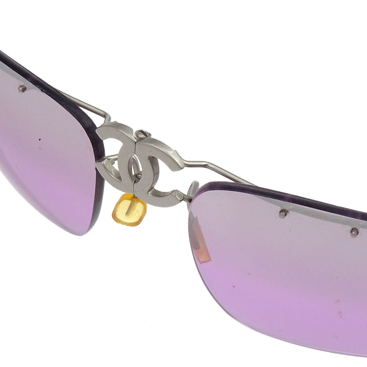 Chanel Sunglasses Eyewear Purple Small Good