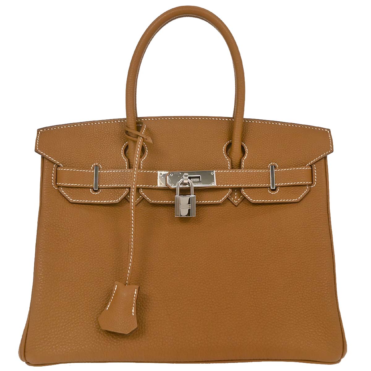 Hermes Gold Togo Birkin 30 Handbag