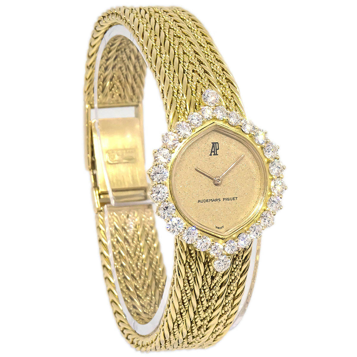 Audemars Piguet Diamond Bezel Manual-winding Watch 18KYG