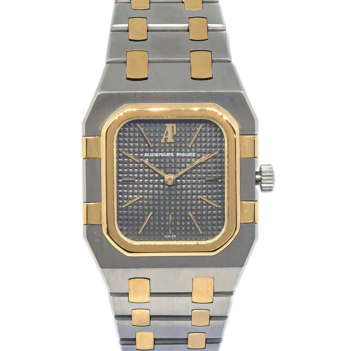 Audemars Piguet Royal Oak Square Quartz Watch SS 18KYG