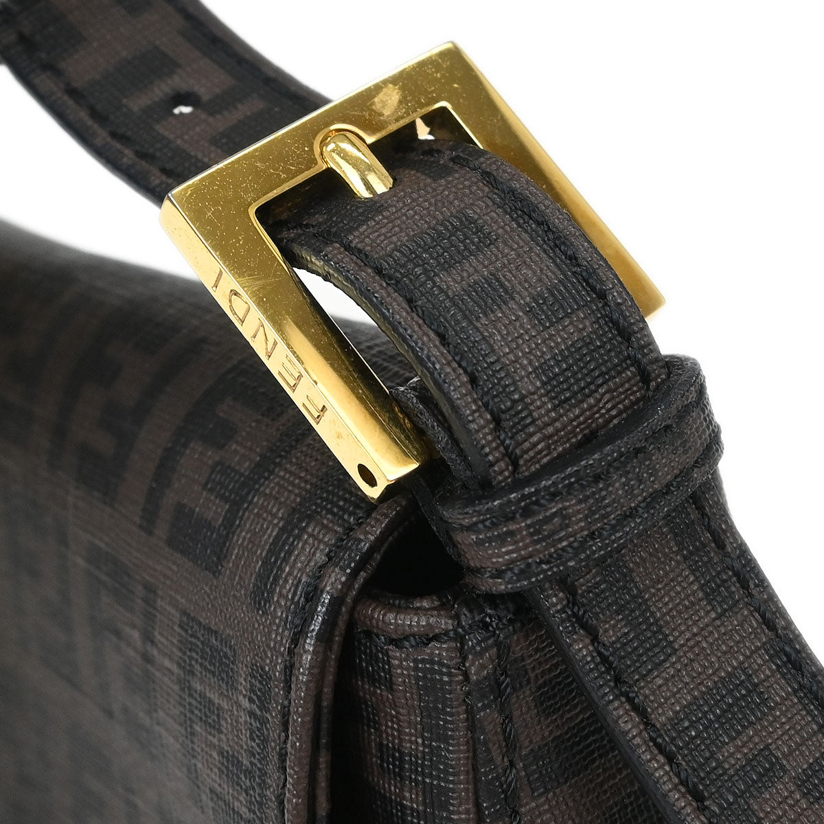 Fendi Brown Zucchino Mamma Baguette Handbag