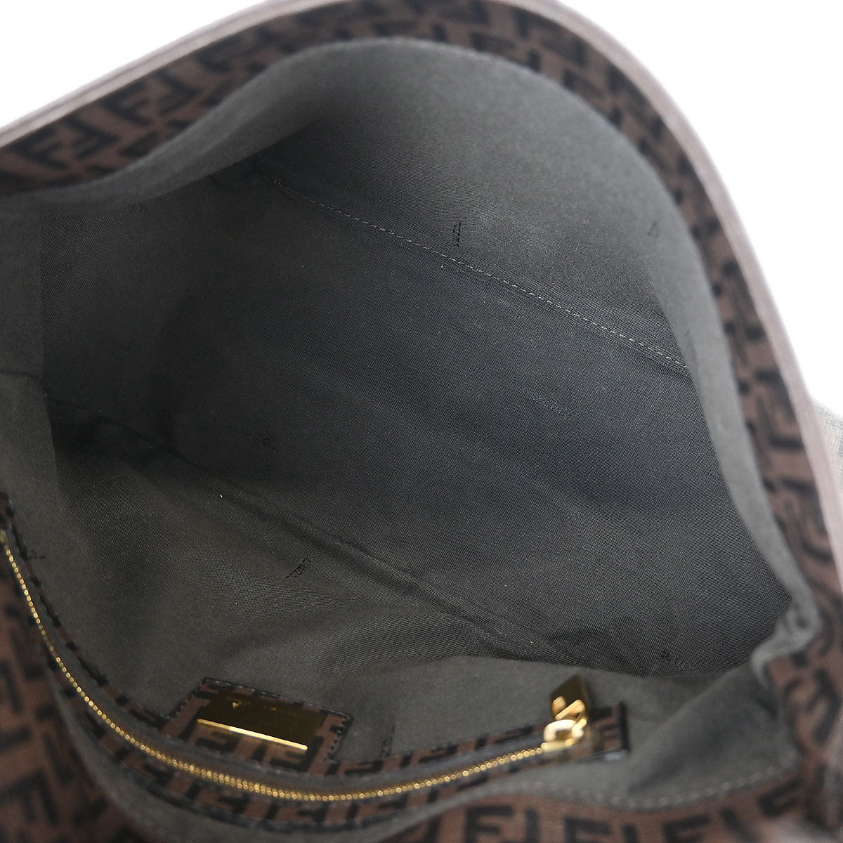Fendi Brown Zucchino Mamma Baguette Handbag