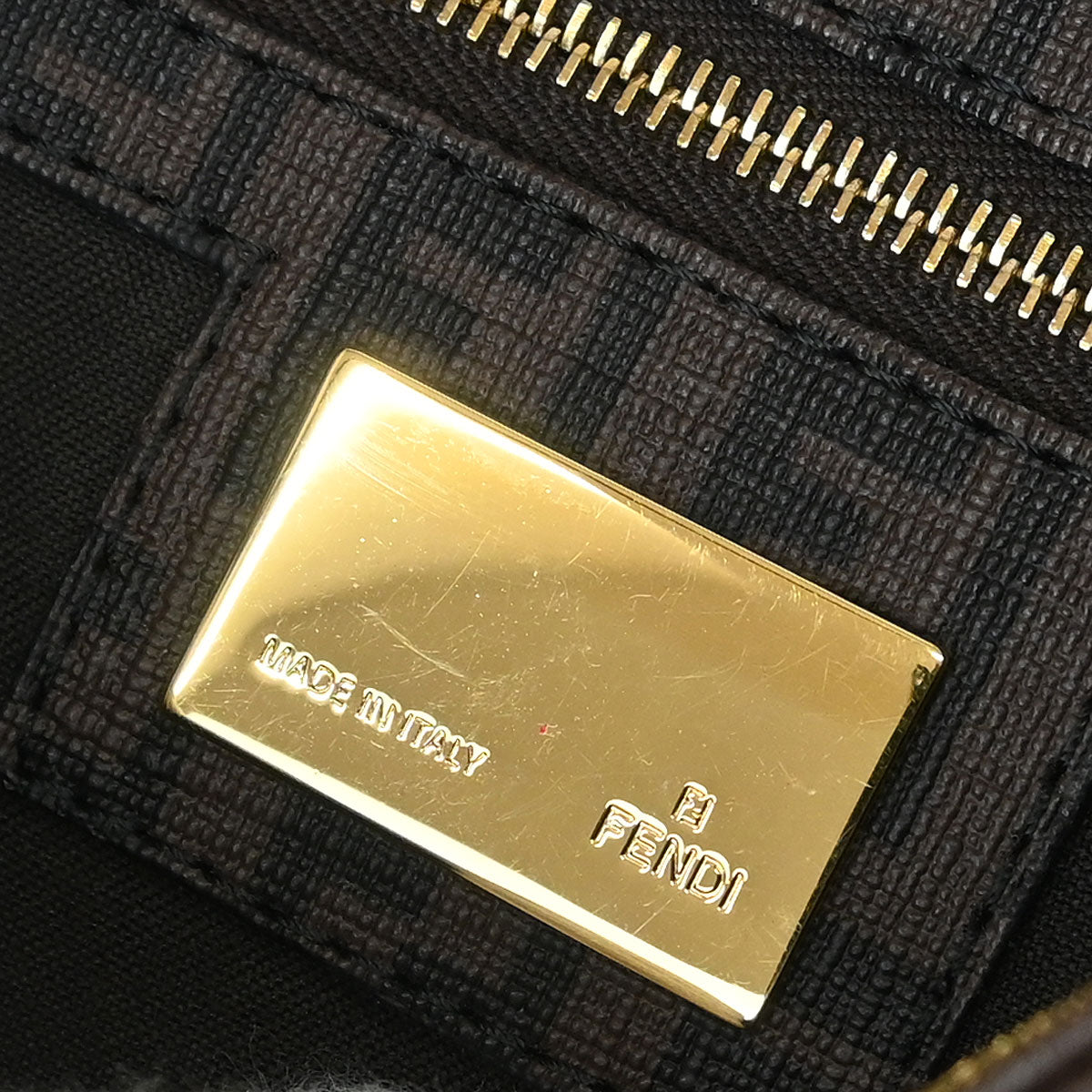 Fendi Brown Zucchino Mamma Baguette Handbag