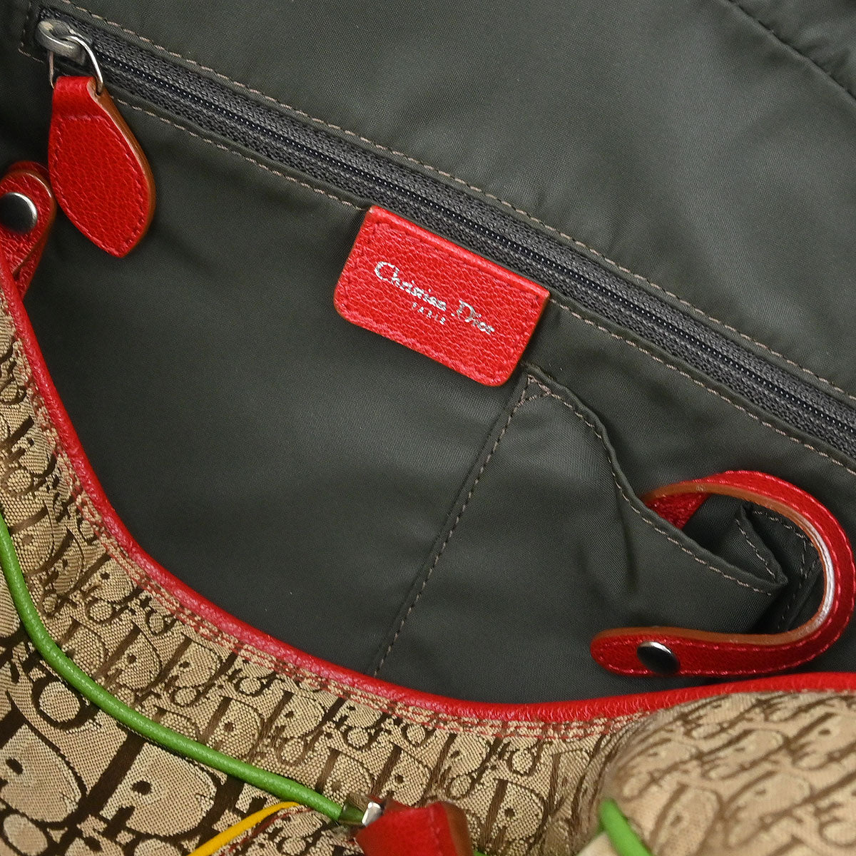Christian Dior Rasta-Color Trotter Handbag 07RU0094
