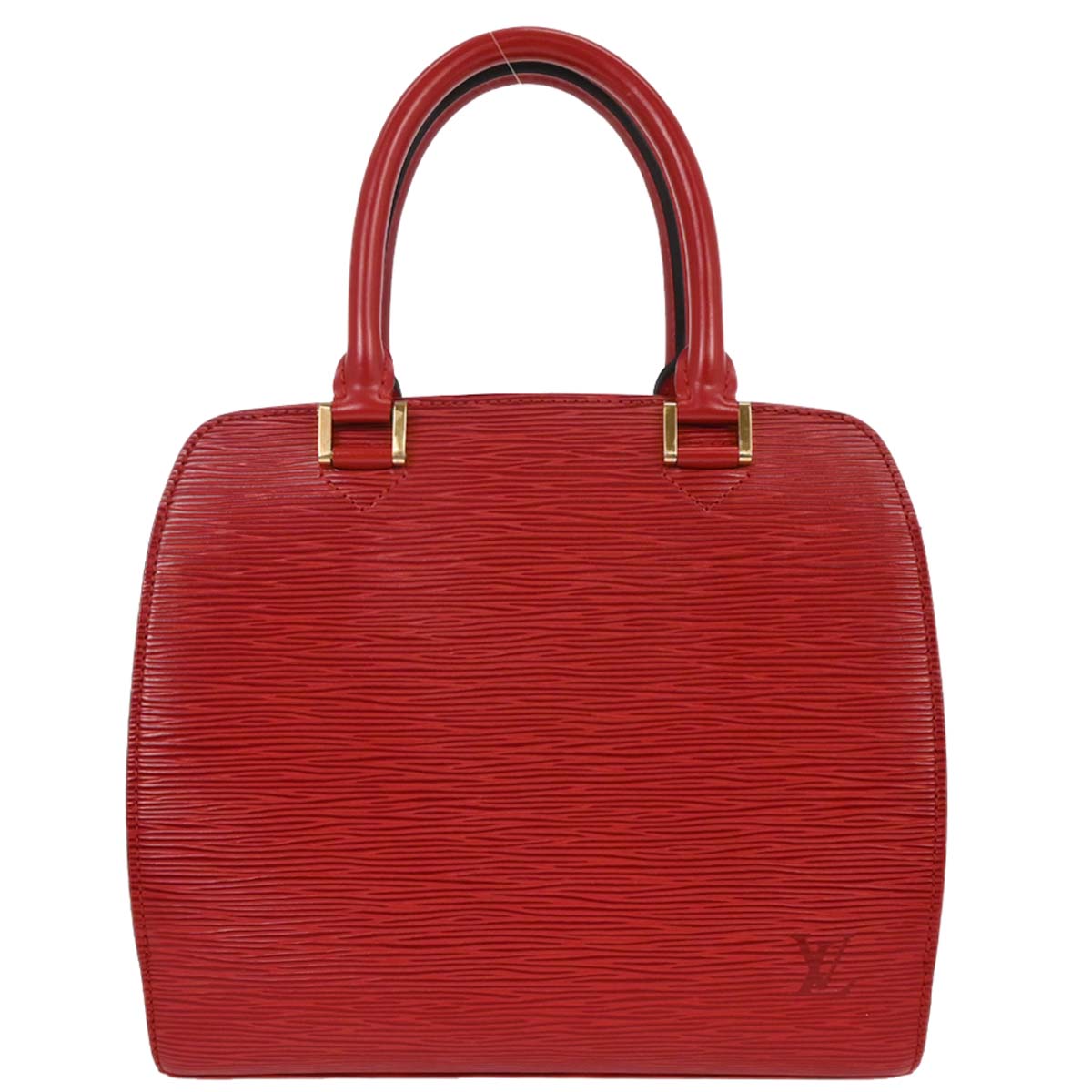 Louis Vuitton Red Epi Pont Neuf Handbag M52057