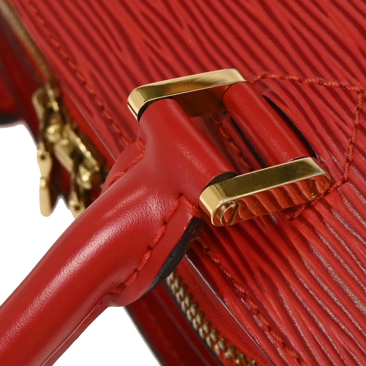Louis Vuitton Red Epi Pont Neuf Handbag M52057
