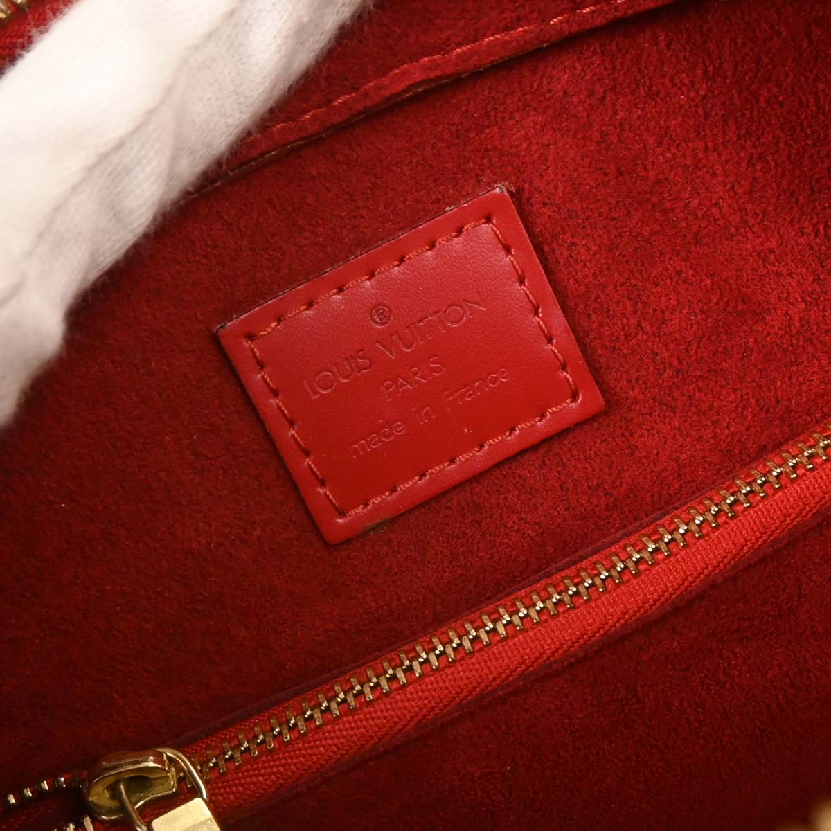 Louis Vuitton Red Epi Pont Neuf Handbag M52057