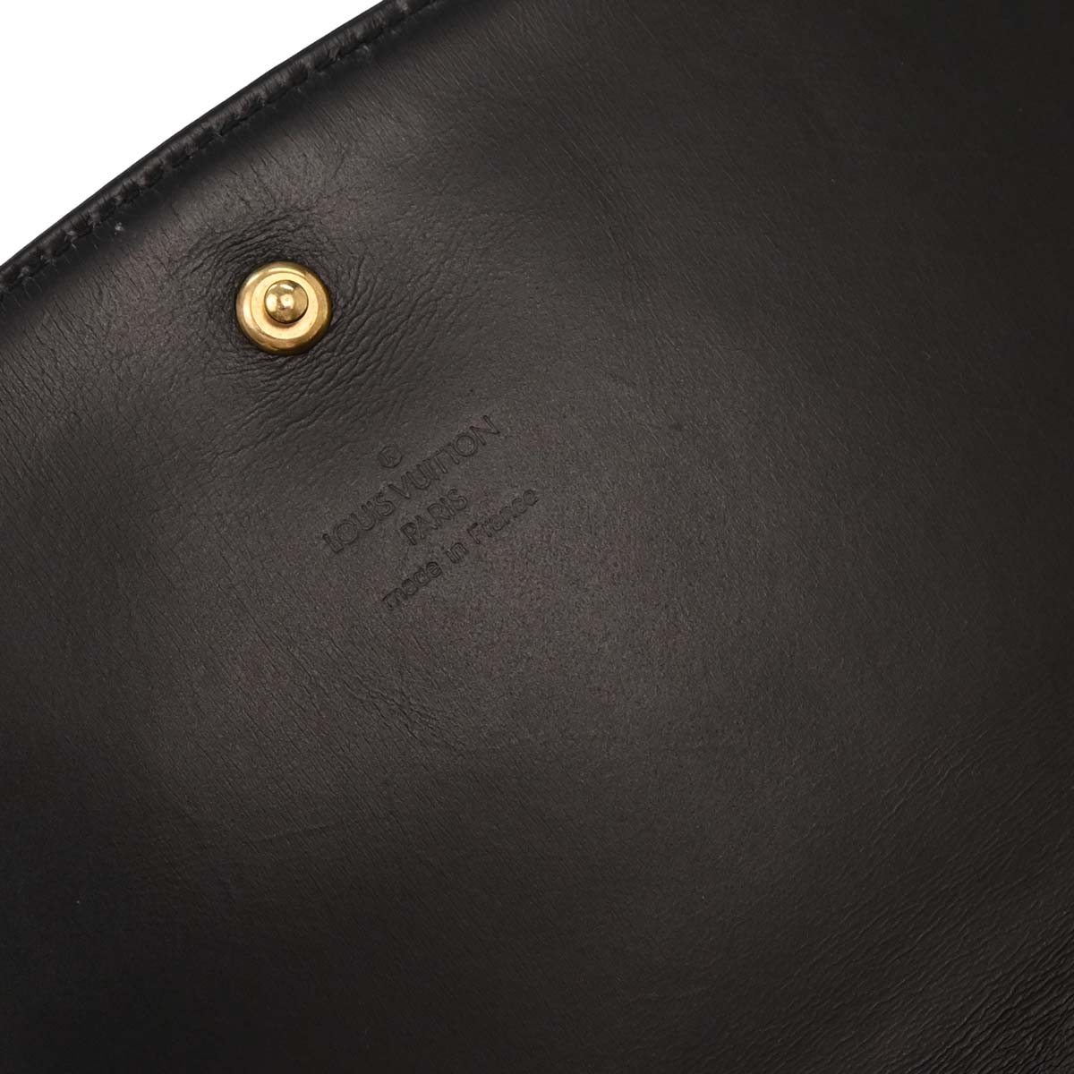 Louis Vuitton Black Opera Aegean Clutch Handbag M63962