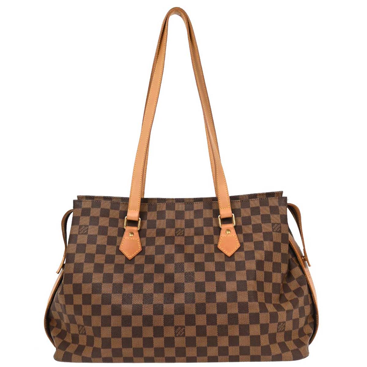 Louis Vuitton 1996 Damier Colombine Shoulder Tote Bag N99037