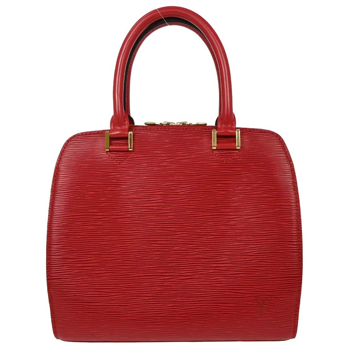Louis Vuitton Red Epi Pont Neuf Handbag M52057