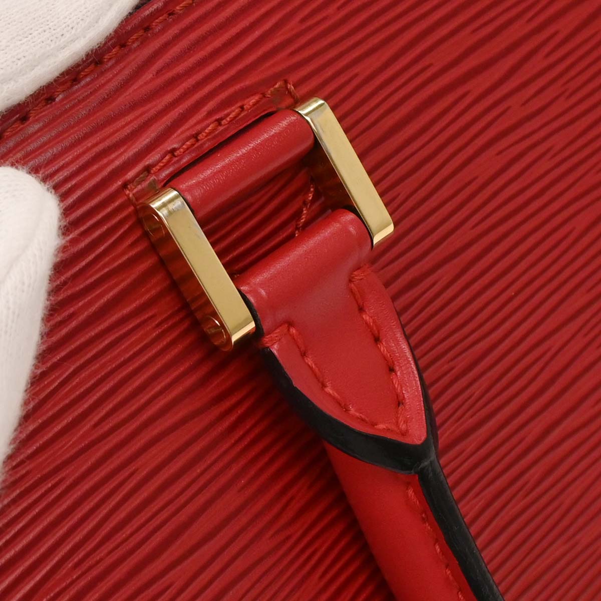 Louis Vuitton Red Epi Pont Neuf Handbag M52057