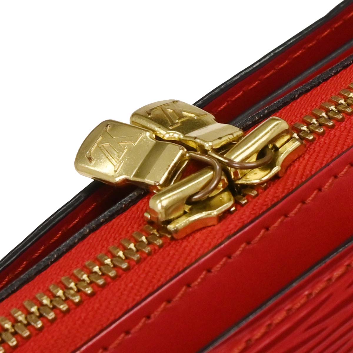 Louis Vuitton Red Epi Pont Neuf Handbag M52057