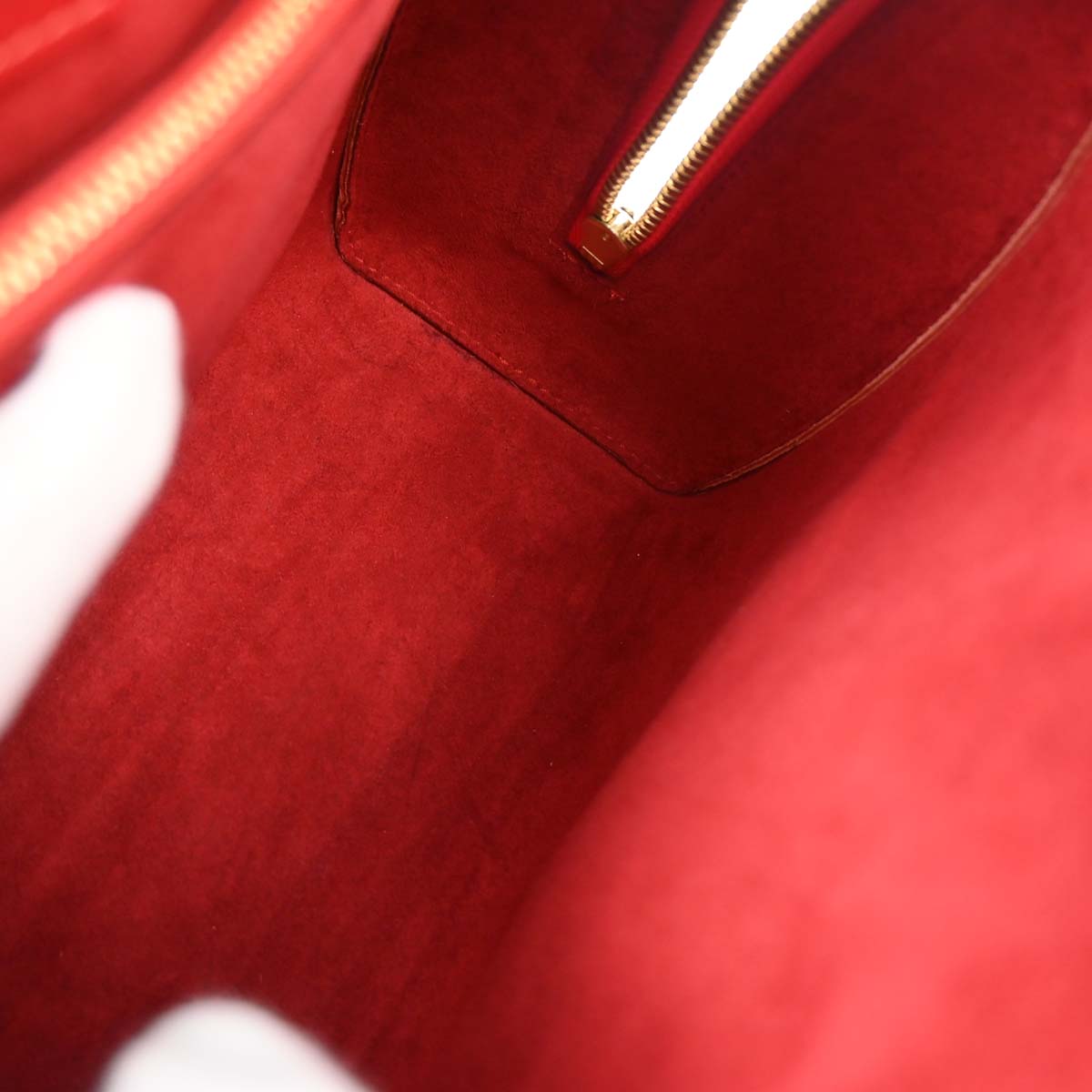 Louis Vuitton Red Epi Pont Neuf Handbag M52057