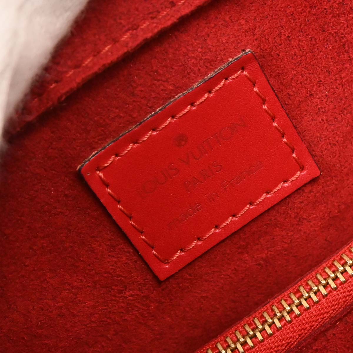 Louis Vuitton Red Epi Pont Neuf Handbag M52057